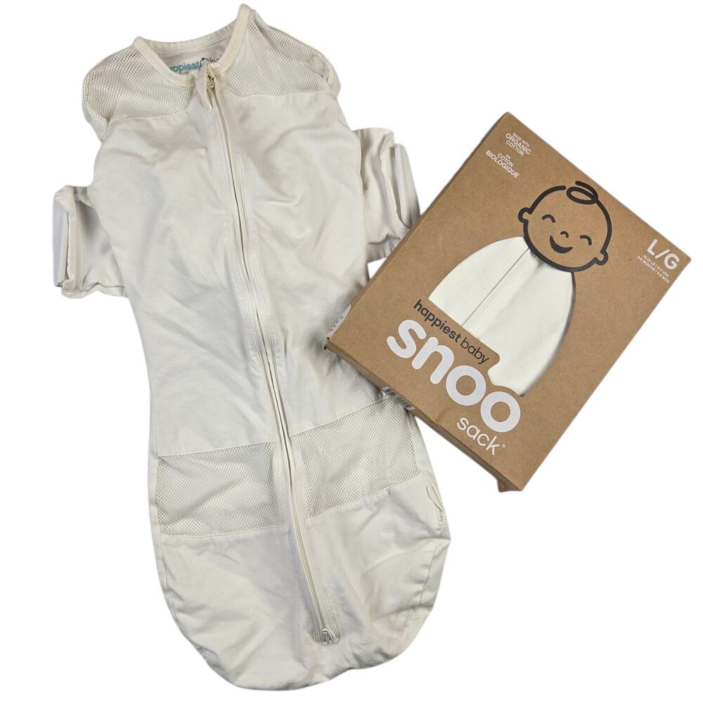 Snoo Sack Lot Size Large 1 new 1 used  Original Style 4-6 Months 18-25 lbs